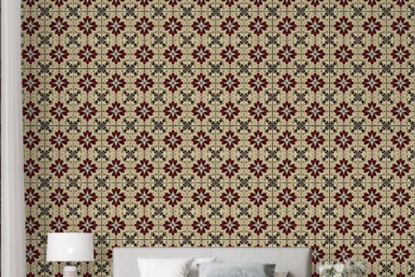 bedroom peel and stick wallpaper Crimson Grandeur bedroom peel and stick wallpaper Crimson Grandeur