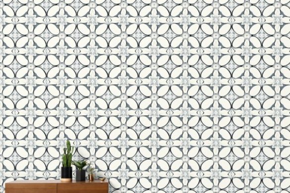geometric peel and stick wallpaper Geometric Floral Elegance geometric peel and stick wallpaper Geometric Floral Elegance