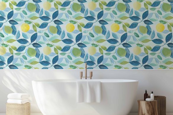 peel and stick wallpaper bathroom ideas Lemon Grove Bliss peel and stick wallpaper bathroom ideas Lemon Grove Bliss