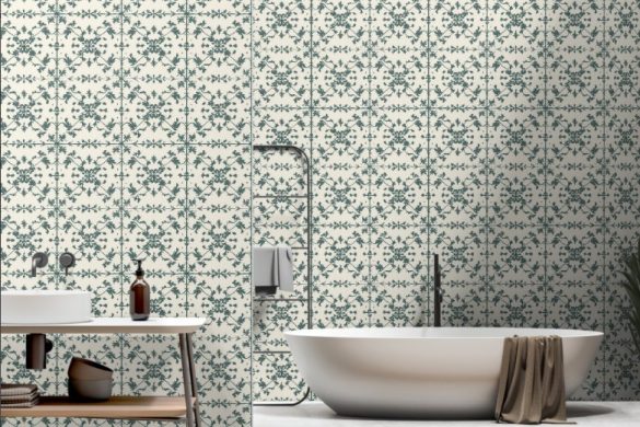 peel & stick bathroom ideas Vintage Ivy Scroll peel & stick bathroom ideas Vintage Ivy Scroll