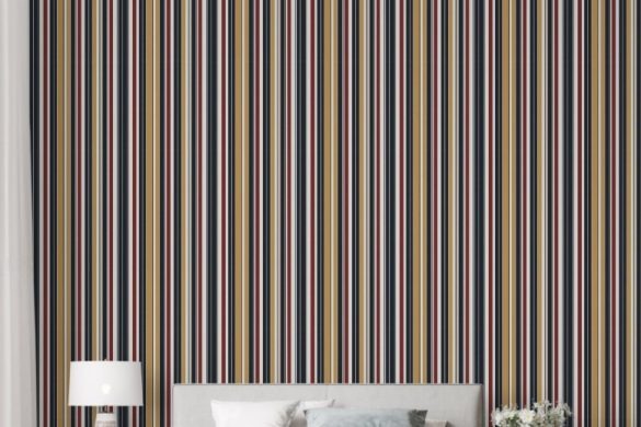 peel & stick wallpaper bedroom Retro Revival Stripes peel & stick wallpaper bedroom Retro Revival Stripes