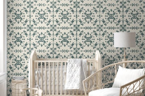 peel & stick wallpaper nursery Vintage Ivy Scroll peel & stick wallpaper nursery Vintage Ivy Scroll