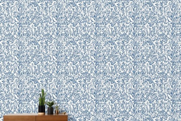Botanical Serenity peel and stick wallpaper coastal Botanical Serenity peel and stick wallpaper coastal
