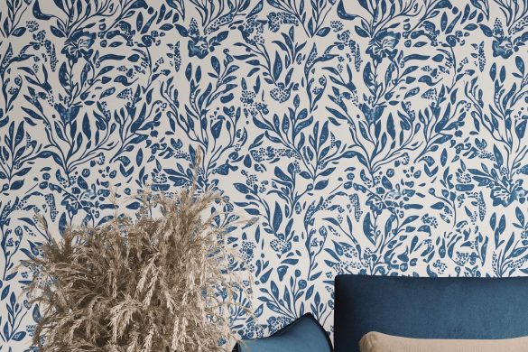 peel and stick wallpaper renter friendly-Botanical Serenity peel and stick wallpaper renter friendly-Botanical Serenity