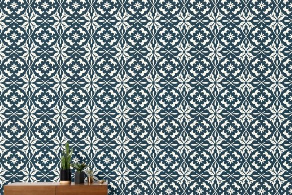Chic Floral Charm peel and stick wallpaper renter friendly Chic Floral Charm peel and stick wallpaper renter friendly