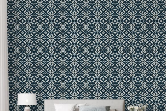 Chic Floral Charm peelable wallpaper for bedroom Chic Floral Charm peelable wallpaper for bedroom