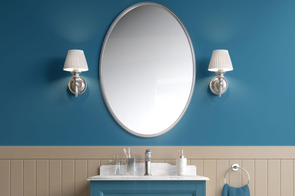 Azure Calm-best peel and stick wallpaper for bathroom Azure Calm-best peel and stick wallpaper for bathroom