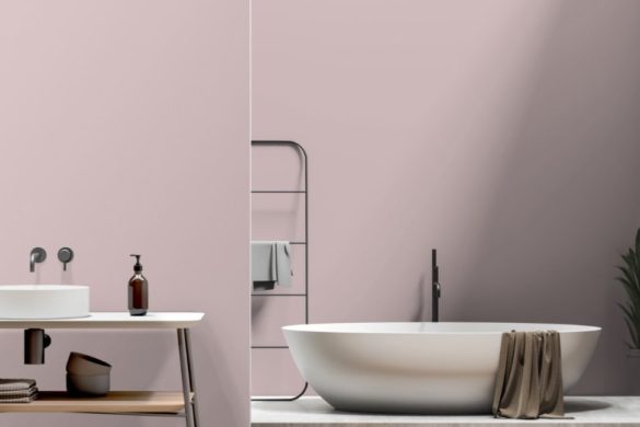 Blush Whisper-modern peel and stick wallpaper for bathroom Blush Whisper-modern peel and stick wallpaper for bathroom