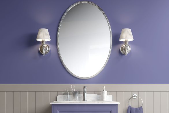 Calm Periwinkle-easy removable wallpaper for bathroom Calm Periwinkle-easy removable wallpaper for bathroom