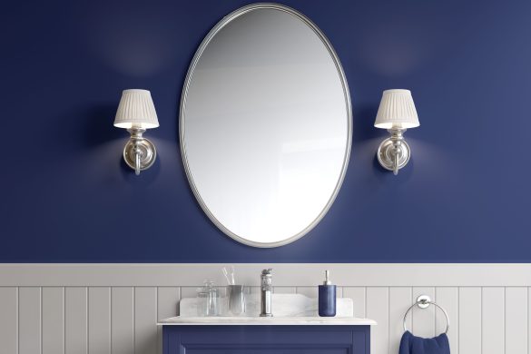 Classic Indigo Depths-easy removable wallpaper for bathroom Classic Indigo Depths-easy removable wallpaper for bathroom
