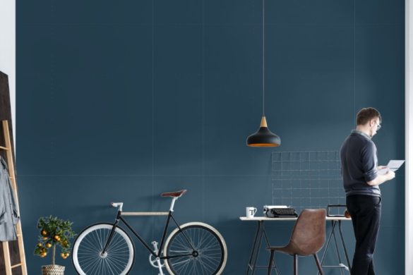 Deep Ocean Blue-easy removable wallpaper for living room Deep Ocean Blue-easy removable wallpaper for living room
