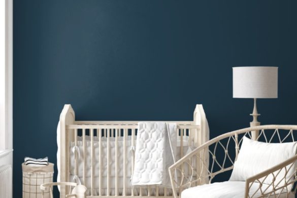Deep Ocean Blue-kids peel and stick wallpaper Deep Ocean Blue-kids peel and stick wallpaper