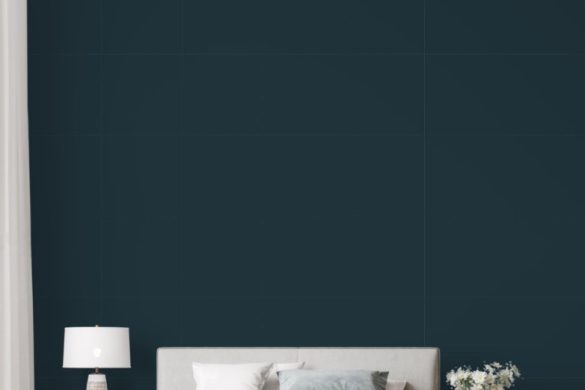 Deep Teal Serenity-easy removable wallpaper for bedroom Deep Teal Serenity-easy removable wallpaper for bedroom