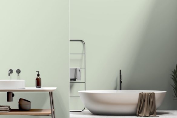 Lime Glow modern peel and stick wallpaper for bathroom Lime Glow modern peel and stick wallpaper for bathroom