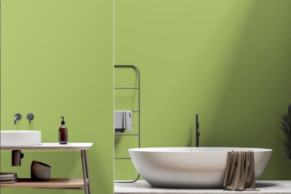 Lime Whisper-easy peel & stick wallpaper for bathroom Lime Whisper-easy peel & stick wallpaper for bathroom