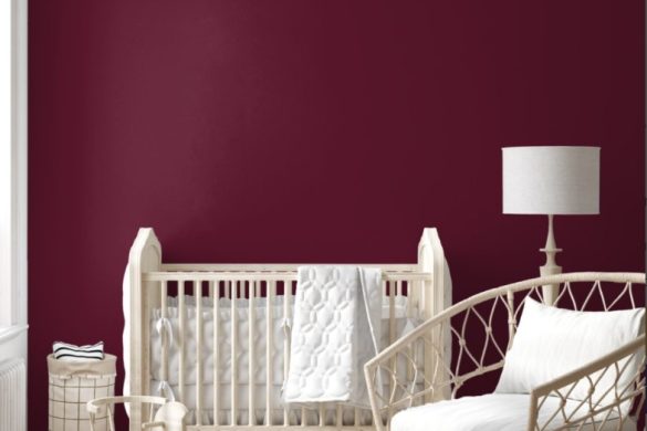 Rich Burgundy modern removable wallpaper for Nursery Rich Burgundy modern removable wallpaper for Nursery