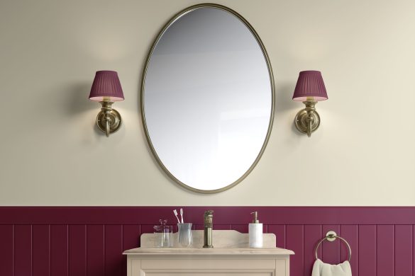 Soft Cream-best peel and stick wallpaper for bathroom
