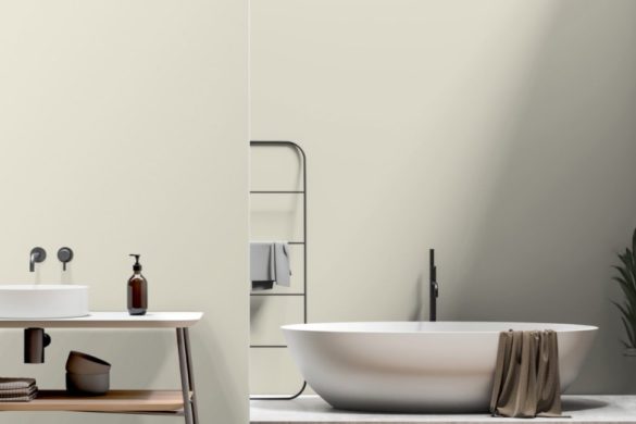 Soft Cream-easy removable wallpaper for bathroom Soft Cream-easy removable wallpaper for bathroom