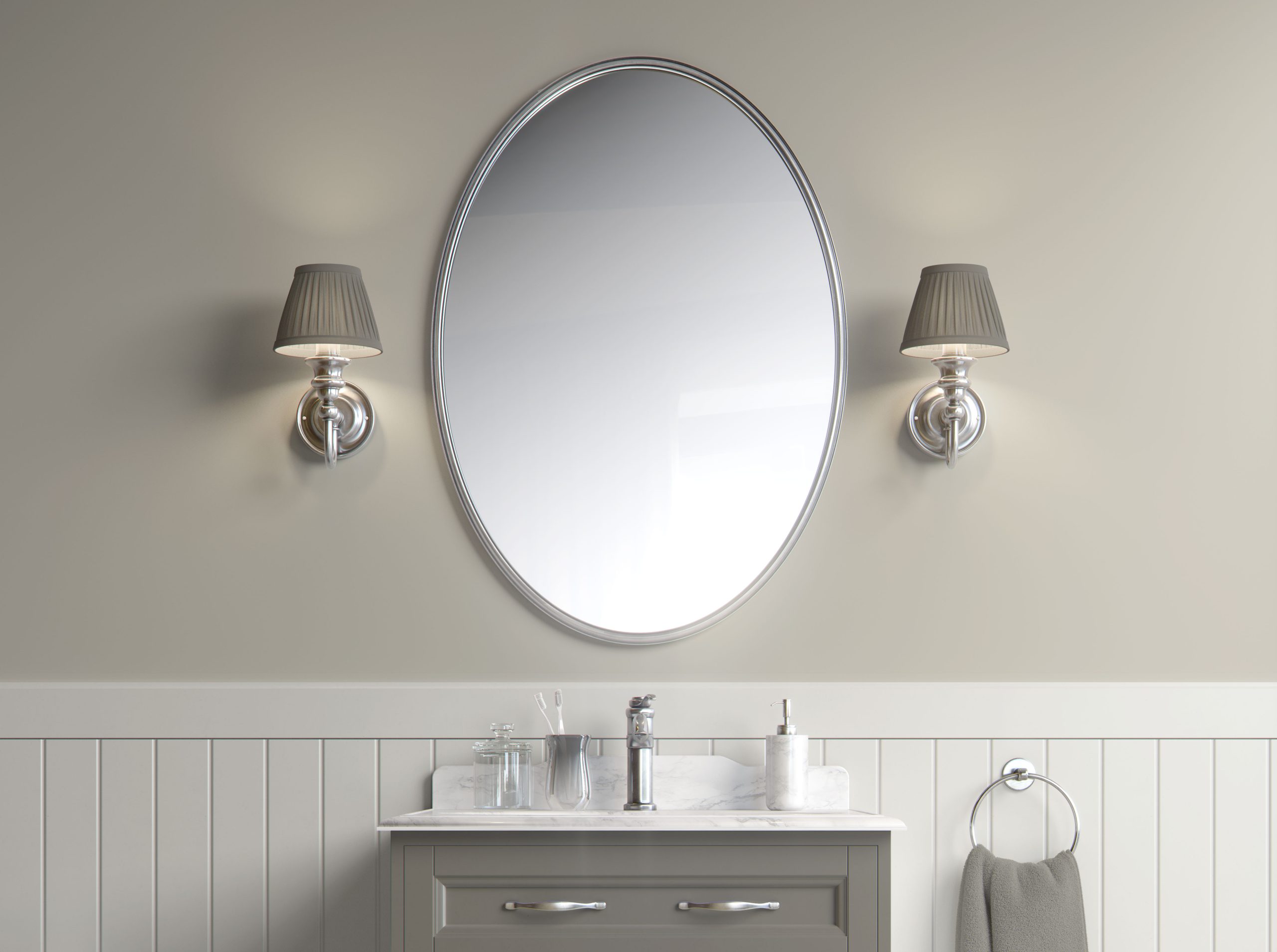 Soft Seafoam Bliss-Bathroom peel and stick wallpaper
