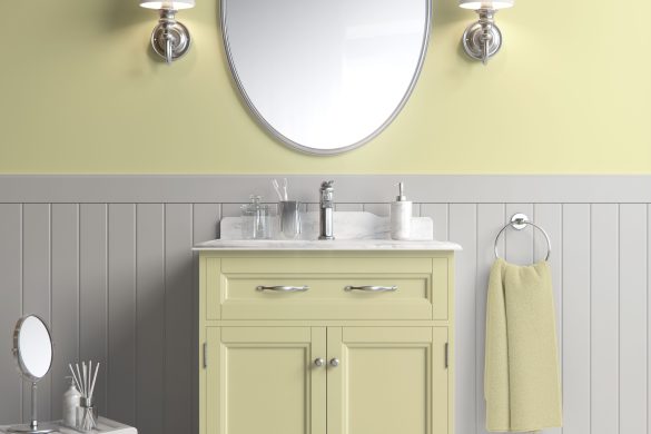 Sunny Glow-peel and stick wallpaper for bathroom Sunny Glow-peel and stick wallpaper for bathroom