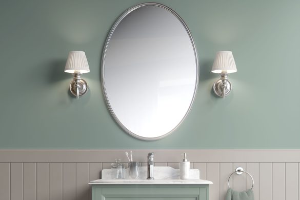Tranquil Seafoam-best peel & stick wallpaper-bathroom Tranquil Seafoam-best peel & stick wallpaper-bathroom