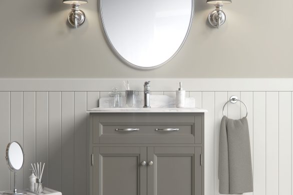 peel and stick wallpaper for bathroom-Soft Seafoam Bliss