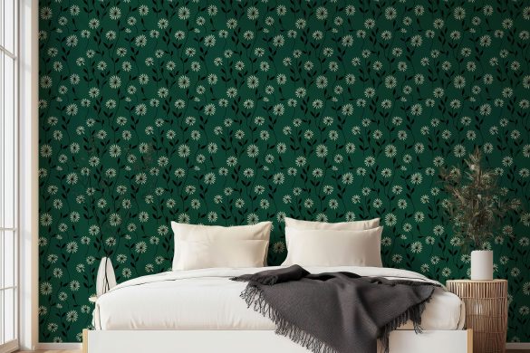 Elegant Daisy Meadow best peel & stick wallpaper for bedroom Elegant Daisy Meadow best peel & stick wallpaper for bedroom