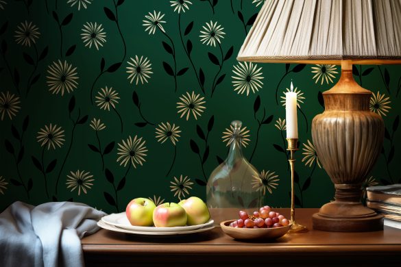 Elegant Daisy Meadow-peel and stick wallpaper floral design Elegant Daisy Meadow-peel and stick wallpaper floral design