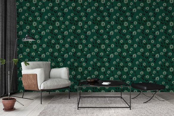 Elegant Daisy Meadow-peel & stick wallpaper ideas Elegant Daisy Meadow-peel & stick wallpaper ideas