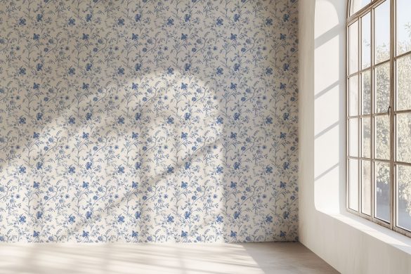 French Floral Charm-vintage peel and stick wallpaper