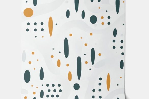 Modern Dot Symphony- peelable wallpaper