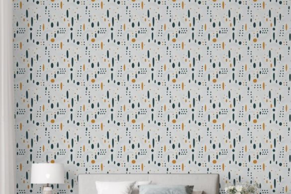 Modern Dot Symphony- removable wallpaper for bedroom Modern Dot Symphony- removable wallpaper for bedroom
