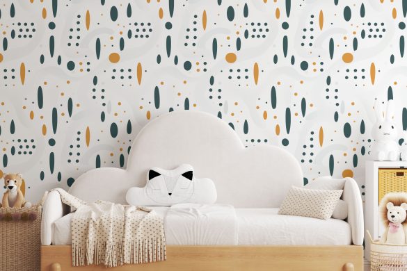 Nursery-1-Modern-Dot-Symphony-peel & stick wallpaper ideas Nursery-1-Modern-Dot-Symphony-peel & stick wallpaper ideas