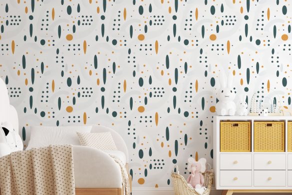 Nursery-2-Modern-Dot-Symphony-kids peel & stick wallpaper Nursery-2-Modern-Dot-Symphony-kids peel & stick wallpaper