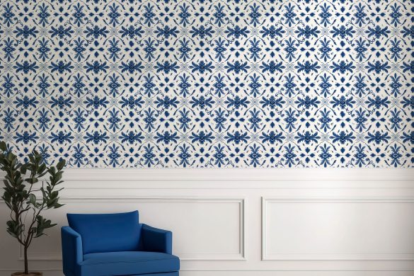 Portuguese-Azulejo-Elegance-peel and stick wallpaper blue Portuguese-Azulejo-Elegance-peel and stick wallpaper blue