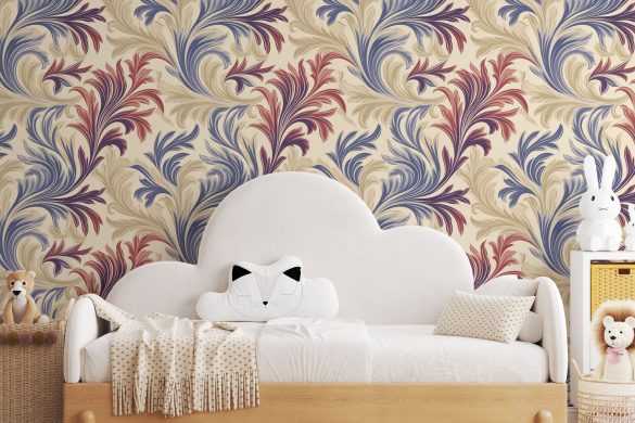 Regal Flourish Elegance-kids peel & stick wallpaper Regal Flourish Elegance-kids peel & stick wallpaper