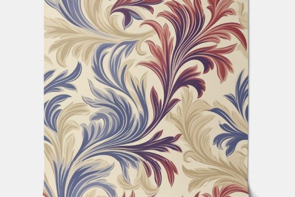 Regal Flourish Elegance-modern removable wallpaper