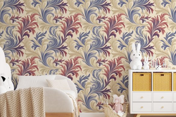 Regal Flourish Elegance-nursery peel & stick wallpaper Regal Flourish Elegance-nursery peel & stick wallpaper