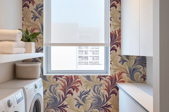 Regal Flourish Elegance-peel and stick wallpaper for laundry room Regal Flourish Elegance-peel and stick wallpaper for laundry room