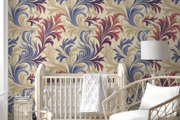 kids peel and stick wallpaper-Regal Flourish Elegance kids peel and stick wallpaper-Regal Flourish Elegance