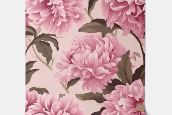 Blush Bloom Elegance- easy removable wallpaper